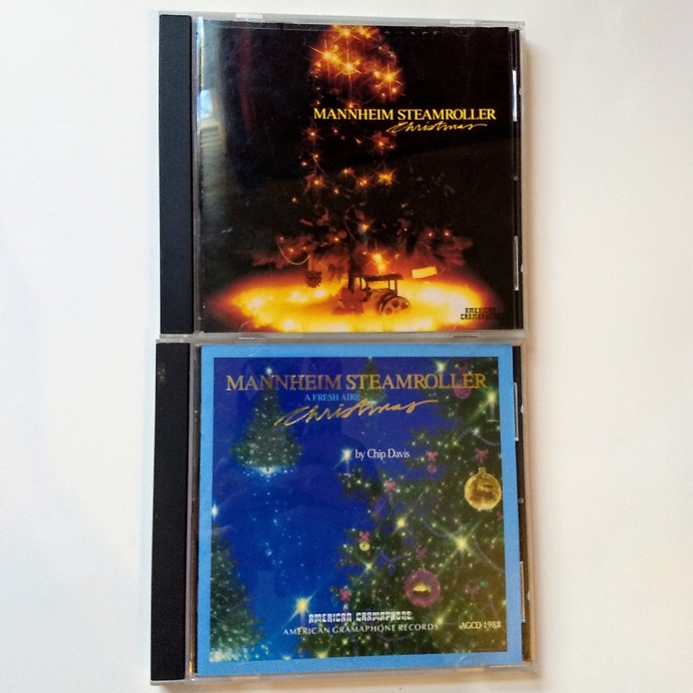 2 Mannheim Steamroller Christmas Music CD Bundle